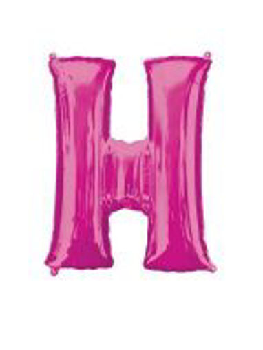 Picture of PINK LETTER H FOIL BALLOON